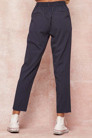 Pinstripe Jungle Striped Pleated Pants - ShopPromesa