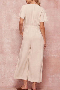 Perfect Timing Linen-Blend Wide-Leg Jumpsuit - ShopPromesa