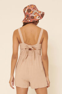 Dare to Dream Sleeveless Tie-Back Romper - ShopPromesa