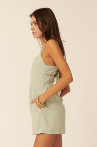 Dare to Dream Sleeveless Tie-Back Romper - ShopPromesa