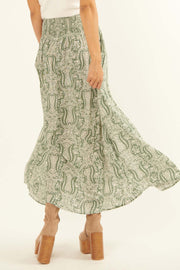 Beauty Queen Ornate Floral-Print Maxi Skirt - ShopPromesa