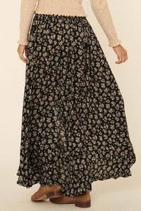 Blissful Blooms Floral Button-Front Maxi Skirt - ShopPromesa