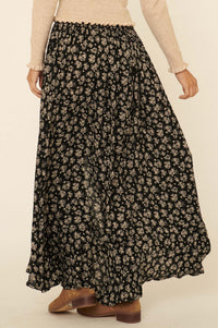 Blissful Blooms Floral Button-Front Maxi Skirt - ShopPromesa