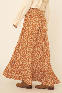 Blissful Blooms Floral Button-Front Maxi Skirt - ShopPromesa