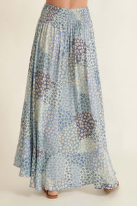 Almost Paradise Floral Patchwork-Print Maxi Skirt - ShopPromesa