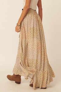 Almost Paradise Floral Patchwork-Print Maxi Skirt - ShopPromesa