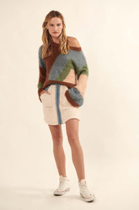 Plush Crush Sherpa and Denim Mini Skirt - ShopPromesa