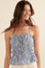 Whispering Petals Ruffled Floral Cami Top - ShopPromesa