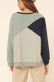 Block Party Colorblock Side Slit Sweatshirt - ShopPromesa