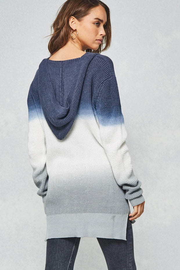 Storm Front Hooded Ombre Sweater - ShopPromesa