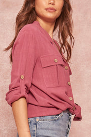 Work Ethic Linen-Blend Roll-Up Pocket Shirt - ShopPromesa