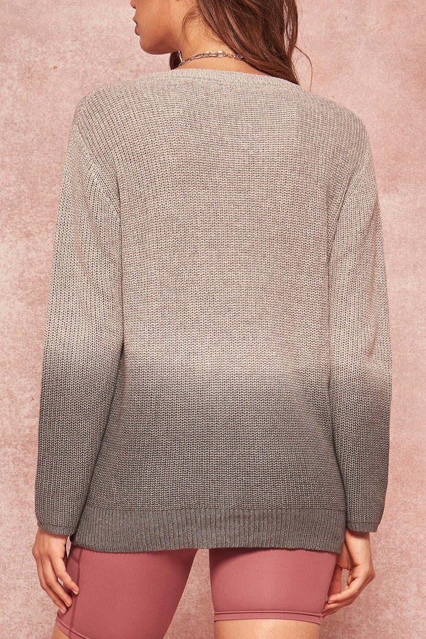 Not Fade Away Ombre Pocket Sweater - ShopPromesa