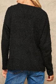 Mercy Textured Knit Graphic Sweater - ShopPromesa