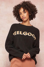 Feel Good Oversized Graphic Knit Sweater - ShopPromesa