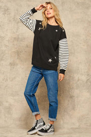 Twinkle Twinkle Star Embroidered Sweatshirt - ShopPromesa