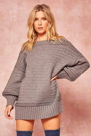 Promise Me Cable Knit Oversized Sweater - ShopPromesa