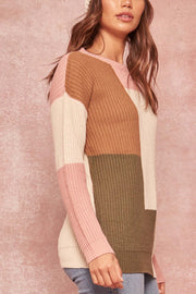 Out the Box Geometric Colorblock Sweater - ShopPromesa