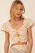 Sugar and Spice Gingham Cutout Crop Top - ShopPromesa