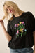 Prismatic Blooms Vintage-Print Flower Graphic Tee - ShopPromesa