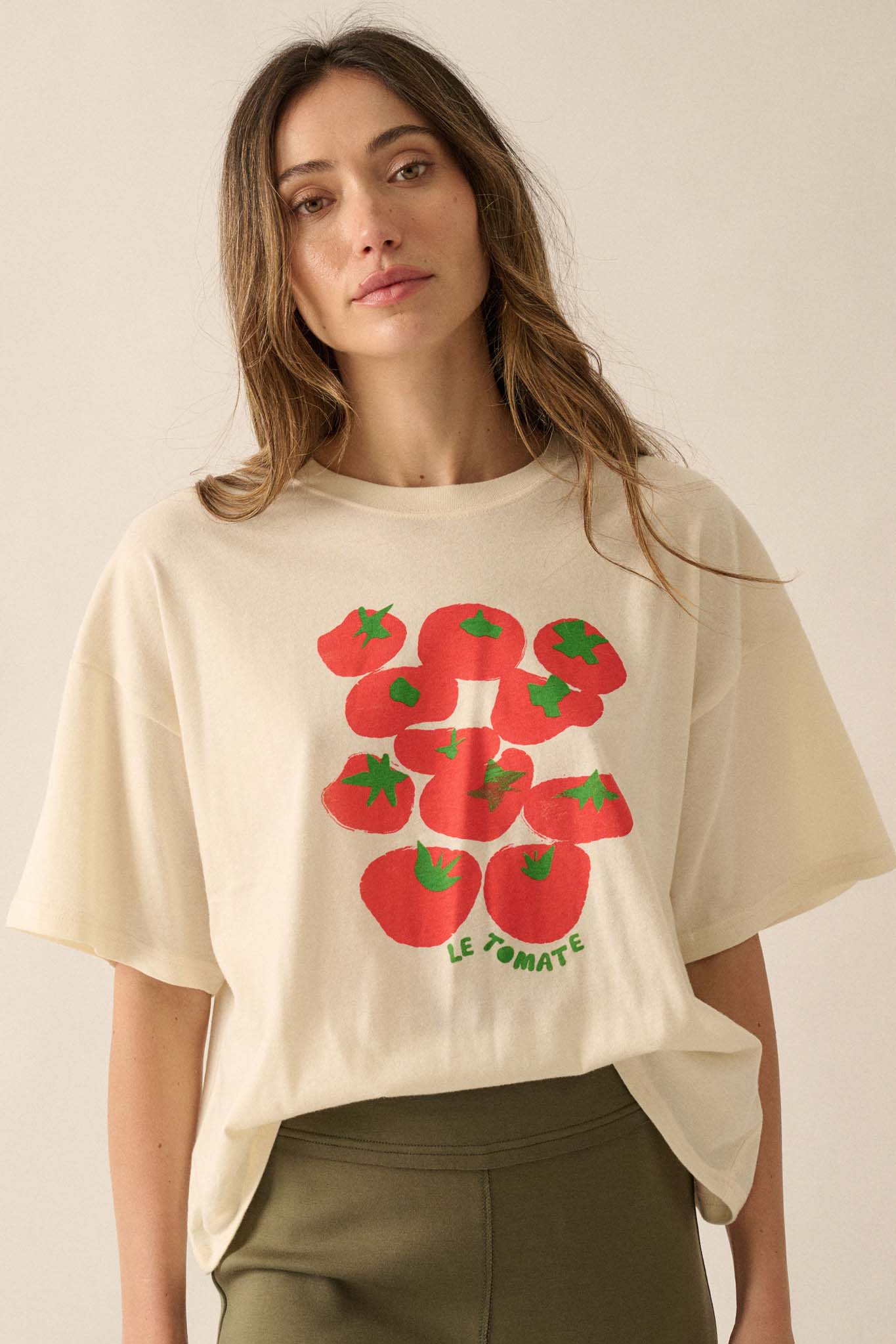 Le Tomate Vintage-Print Drop-Shoulder Graphic Tee - ShopPromesa