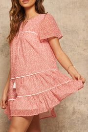 Pretty Posies Floral Chiffon Babydoll Dress - ShopPromesa