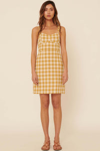 Hello Gorgeous Gingham Sweetheart Mini Dress - ShopPromesa