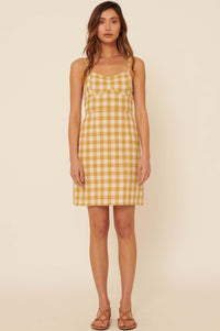 Hello Gorgeous Gingham Sweetheart Mini Dress - ShopPromesa