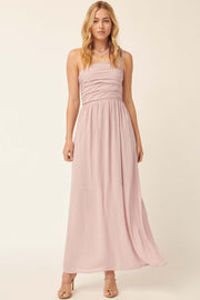 Love Goddess One-Shoulder Grecian Maxi Dress - ShopPromesa