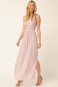 Love Goddess One-Shoulder Grecian Maxi Dress - ShopPromesa