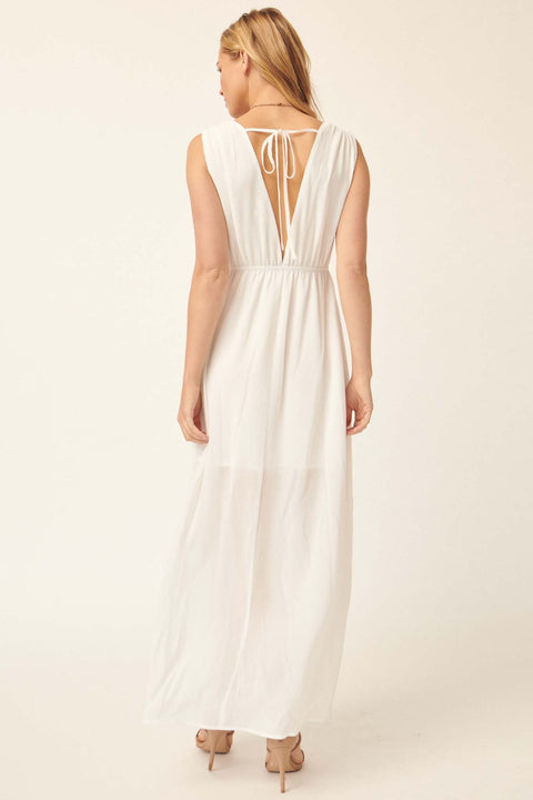 One and Only Gathered Grecian Maxi Dress - ShopPromesa