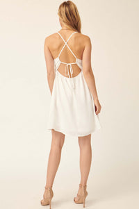 Dancing in Dreams Open-Back Mini Dress - ShopPromesa