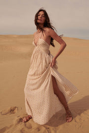 Beautiful Spirit Geo-Print Halter Maxi Dress - ShopPromesa