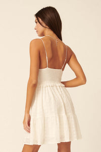 A Little Love Ruffled Eyelet Lace Mini Dress - ShopPromesa