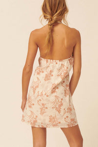 Gorgeous Day Floral-Print Keyhole Mini Sundress - ShopPromesa