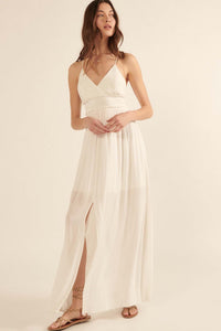 Lighter Than Air Smocked Halter Maxi Dress - ShopPromesa