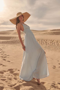 Lighter Than Air Smocked Halter Maxi Dress - ShopPromesa