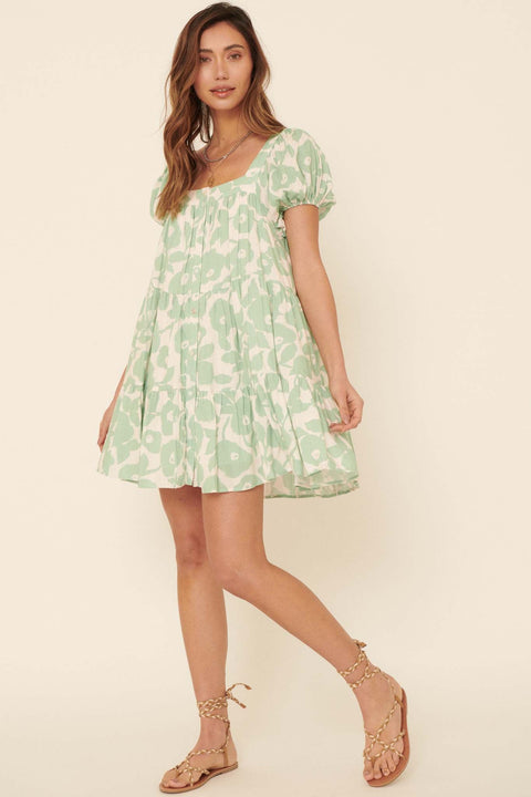 Grow With Love Floral Babydoll Mini Dress - ShopPromesa