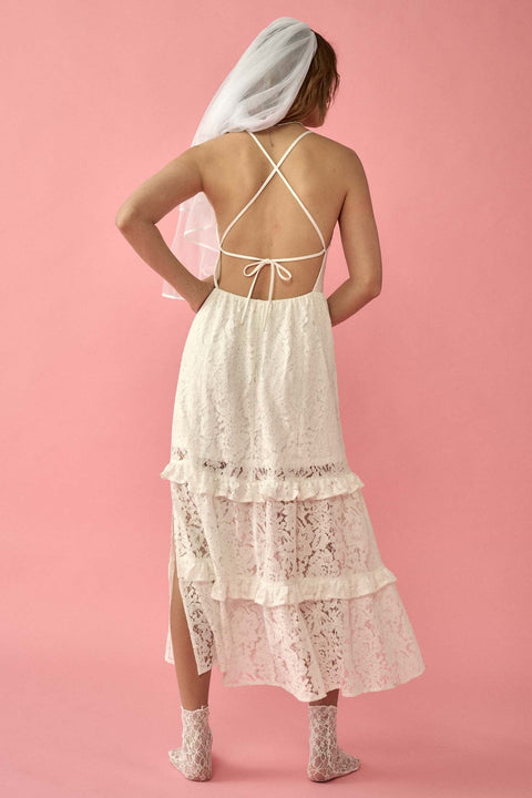 Moment Like This Floral Lace Open-Back Maxi Dress - ShopPromesa