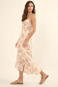 Posie Fields Floral Toile Button-Front Midi Dress - ShopPromesa