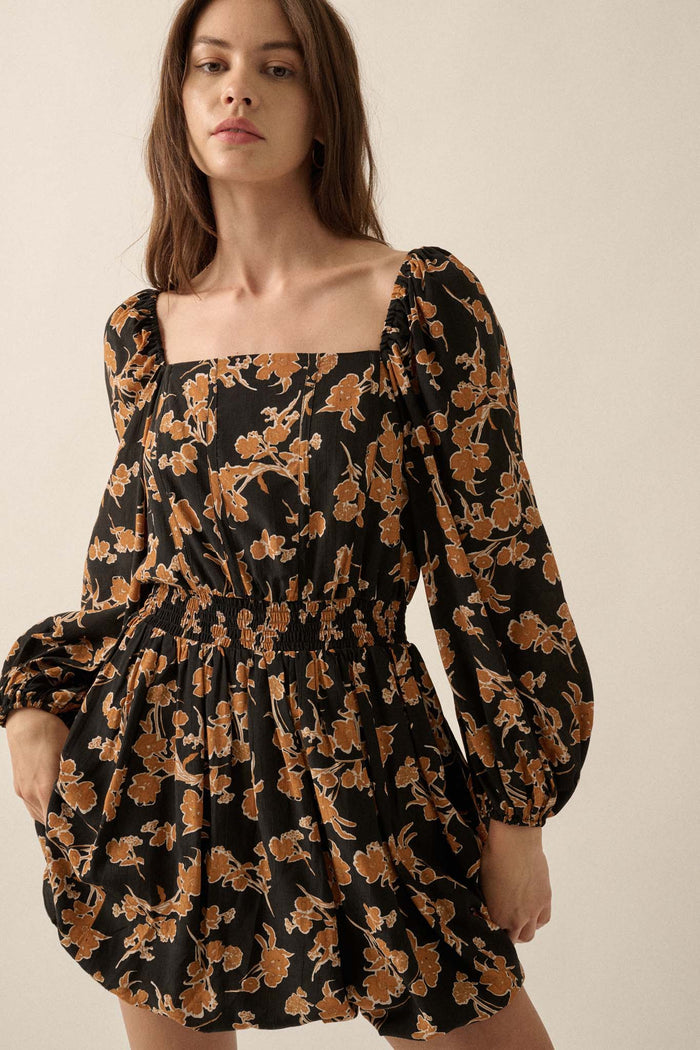 Forgotten Garden Floral-Print Corset Mini Dress - ShopPromesa