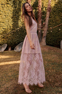 Ever After Layered Eyelash Lace Maxi Dress - ShopPromesa