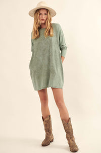 Be Inspired Long-Sleeve T-Shirt Mini Dress - ShopPromesa