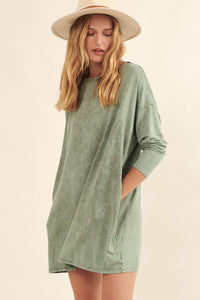 Be Inspired Long-Sleeve T-Shirt Mini Dress - ShopPromesa