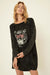 Fierce Vintage Long-Sleeve Graphic T-Shirt Dress - ShopPromesa