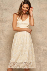 Splendid Harmony Floral Lace Midi Tea Dress - ShopPromesa
