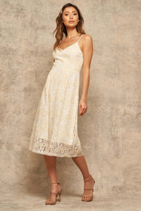 Splendid Harmony Floral Lace Midi Tea Dress - ShopPromesa