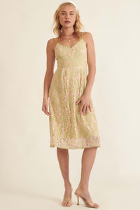 Splendid Harmony Floral Lace Midi Dress - ShopPromesa