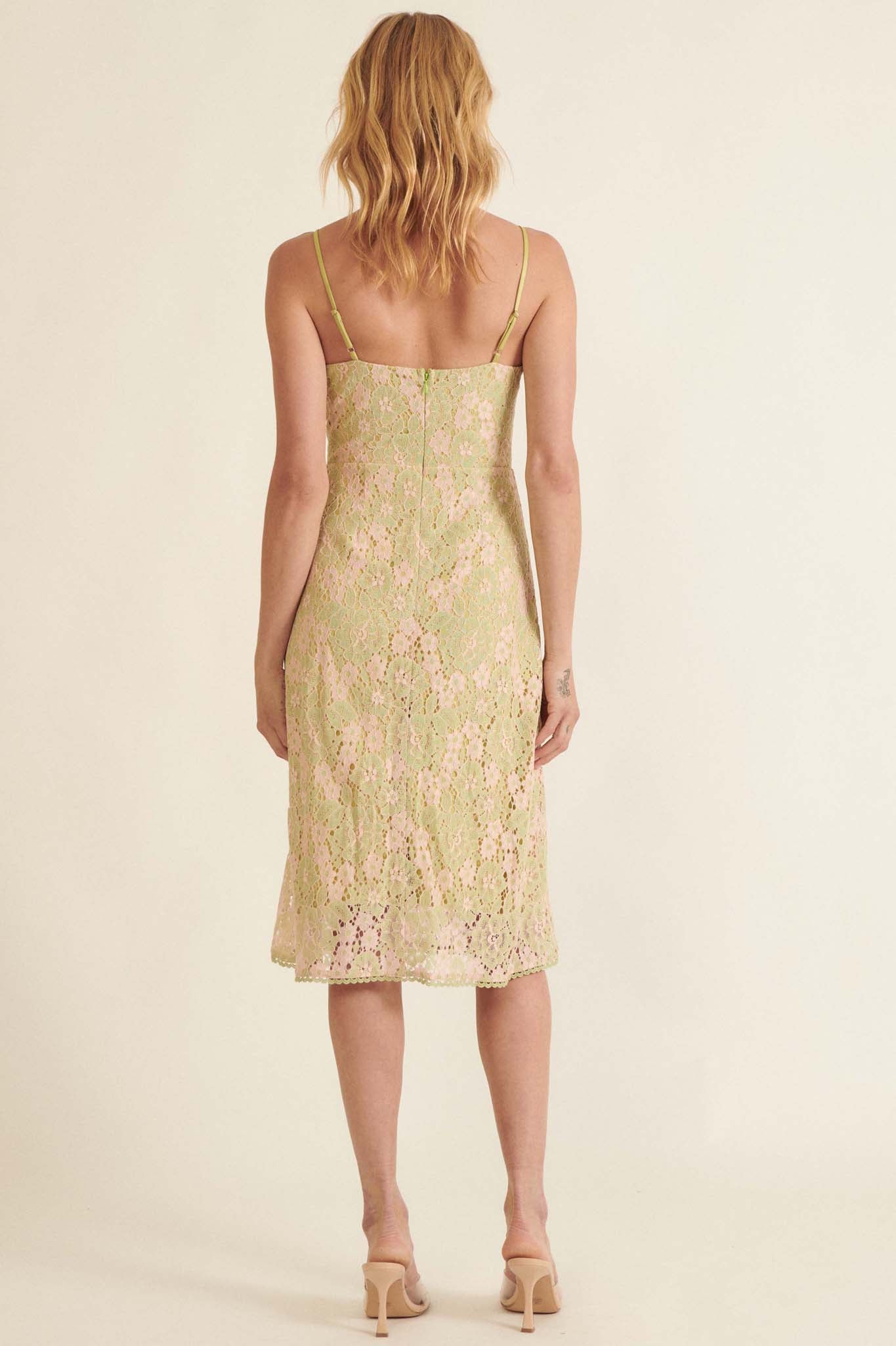 Splendid Harmony Floral Lace Midi Dress - ShopPromesa