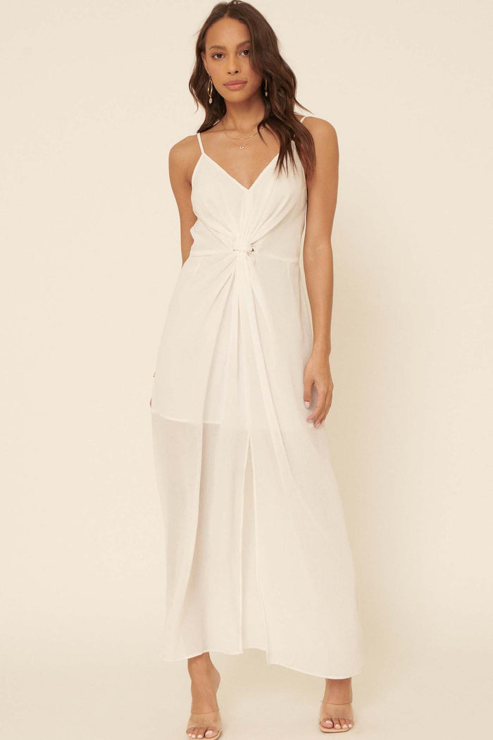 Heart and Soul Twist-Front Maxi Dress - ShopPromesa