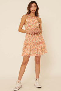 Botanical Beauty Ruffled Floral Mini Sundress - ShopPromesa